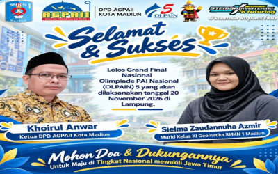 Siswi SMKN 1 Madiun Lolos Grand Final Nasional OLPAIN 5, Wakili Jawa Timur ke Lampung